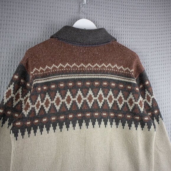 White Ram Vintage 70s Men's Cardigan Sweater M Canada - Picture 8 of 8